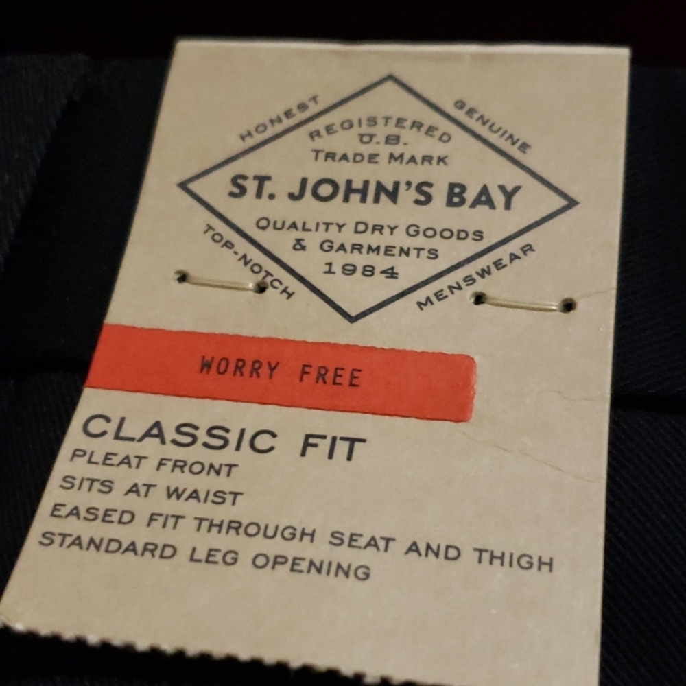 St. JOHN'S BAY Worry Free Trousers Size 42×30 - Picture 7 of 8
